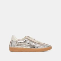 NOTICE SNEAKERS SILVER DISTRESSED LEATHER(Notice Sneakers Silver Distressed Leather)