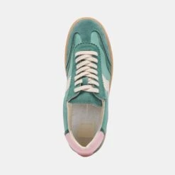 NOTICE SNEAKERS GREEN SUEDE(Notice Sneakers Green Suede) -Dolce Vita Shop DOLCEVITA SNEAKERS NOTICE WHITEGREENLEATHER 06