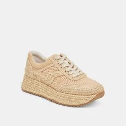 SHYLOH SNEAKERS LT NATURAL RAFFIA(Shyloh Sneakers Lt Natural Raffia) -Dolce Vita Shop DOLCEVITA SNEAKERS SHYLOH LTNATURALRAFFIA 01
