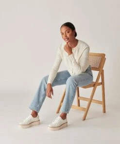 TIGER SNEAKERS WHITE LEATHER(Tiger Sneakers White Leather) 33 TIGER SNEAKERS WHITE LEATHER(Tiger Sneakers White Leather) -Dolce Vita Shop DOLCEVITA SNEAKERS TIGER WHITELEATHER ONFOOT 3