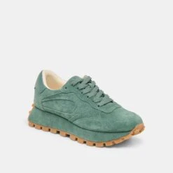 TRICIA SNEAKERS DK GREEN SUEDE(Tricia Sneakers Dk Green Suede) -Dolce Vita Shop DOLCEVITA SNEAKERS TRICIA DKGREENSUEDE 01
