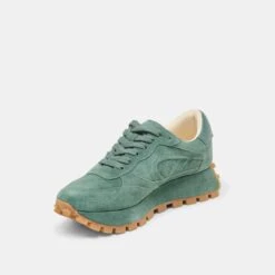 TRICIA SNEAKERS DK GREEN SUEDE(Tricia Sneakers Dk Green Suede) -Dolce Vita Shop DOLCEVITA SNEAKERS TRICIA DKGREENSUEDE 08