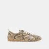 VIPER SNEAKERS SNAKE PRINT EMBOSSED LEATHER(Viper Sneakers Snake Print Embossed Leather)