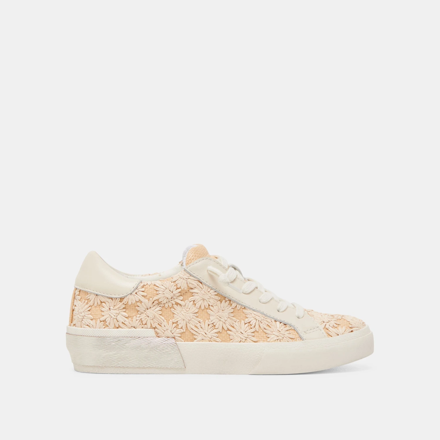 ZINA FLORAL SNEAKERS CREME FLORAL RAFFIA(Zina Floral Sneakers Creme Floral Raffia) 1 ZINA FLORAL SNEAKERS CREME FLORAL RAFFIA(Zina Floral Sneakers Creme Floral Raffia)