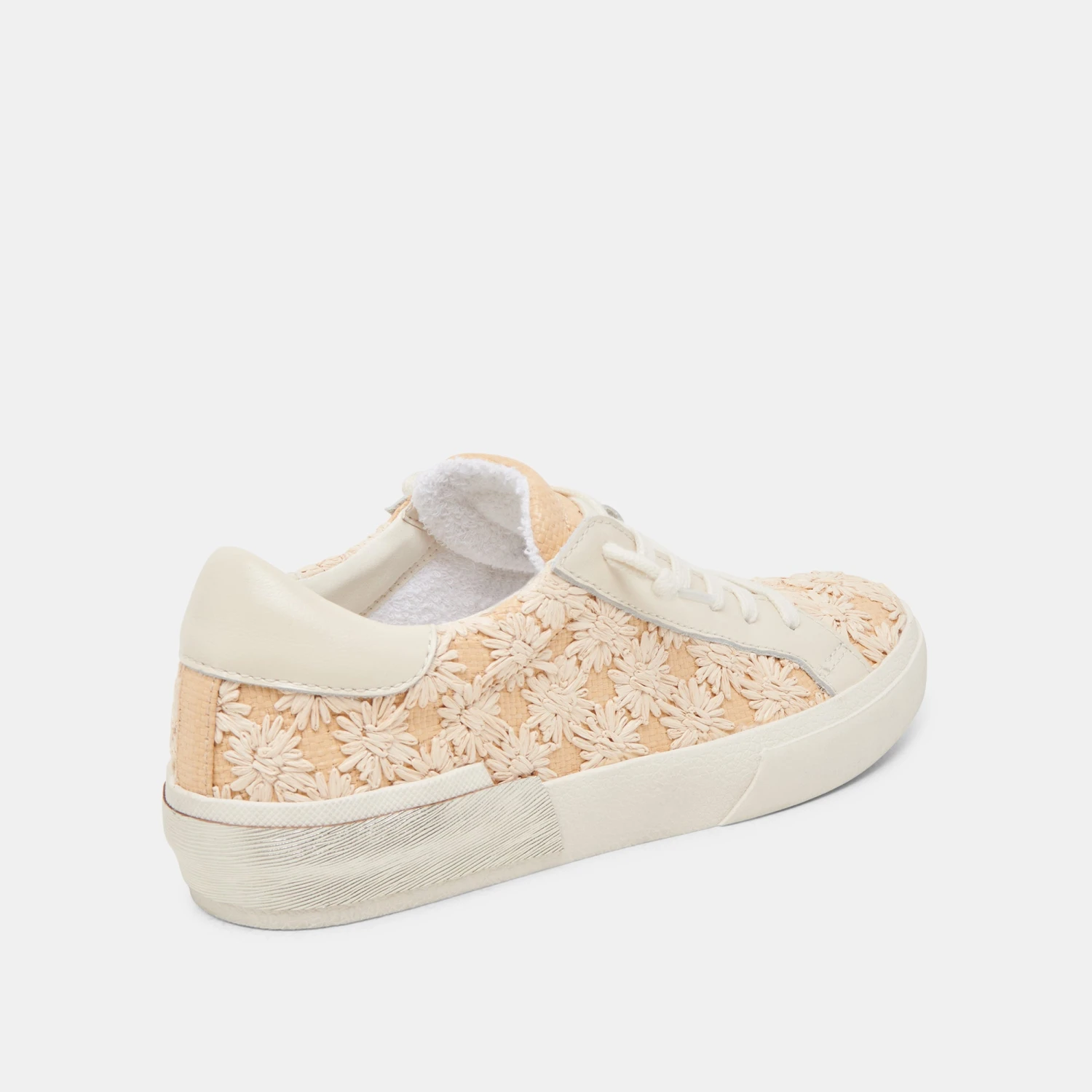 ZINA FLORAL SNEAKERS CREME FLORAL RAFFIA(Zina Floral Sneakers Creme Floral Raffia) 5 ZINA FLORAL SNEAKERS CREME FLORAL RAFFIA(Zina Floral Sneakers Creme Floral Raffia) - Image 5
