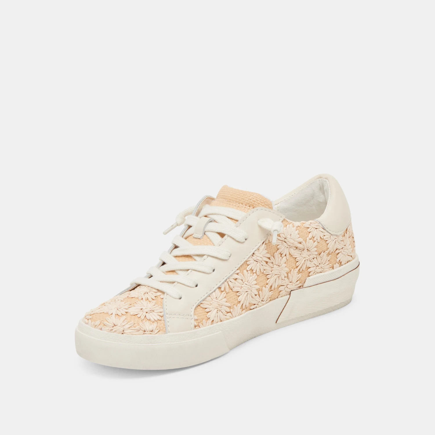 ZINA FLORAL SNEAKERS CREME FLORAL RAFFIA(Zina Floral Sneakers Creme Floral Raffia) 6 ZINA FLORAL SNEAKERS CREME FLORAL RAFFIA(Zina Floral Sneakers Creme Floral Raffia) - Image 6