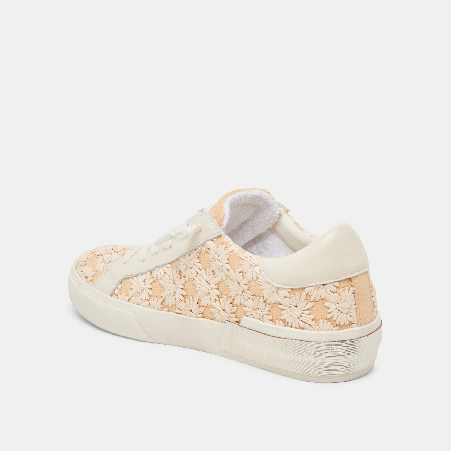 ZINA FLORAL SNEAKERS CREME FLORAL RAFFIA(Zina Floral Sneakers Creme Floral Raffia) 7 ZINA FLORAL SNEAKERS CREME FLORAL RAFFIA(Zina Floral Sneakers Creme Floral Raffia) - Image 7