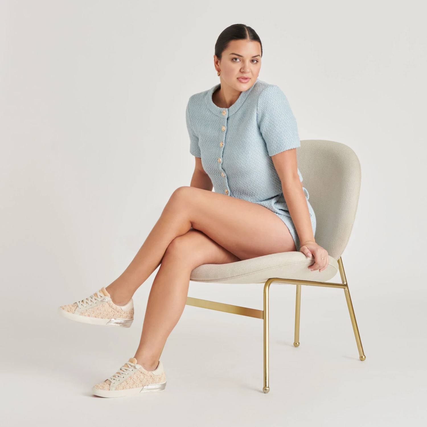 ZINA FLORAL SNEAKERS CREME FLORAL RAFFIA(Zina Floral Sneakers Creme Floral Raffia) 3 ZINA FLORAL SNEAKERS CREME FLORAL RAFFIA(Zina Floral Sneakers Creme Floral Raffia) - Image 3