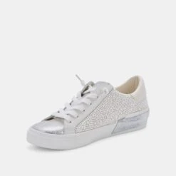 ZINA PEARL SNEAKERS VANILLA PEARLS(Zina Pearl In Vanilla Pearls) -Dolce Vita Shop DOLCEVITA SNEAKERS ZINAPEARL SILVERPEARLS 08