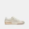ZINA SNEAKERS BONE GOLD WOVEN(Zina Sneakers Bone Gold Woven)
