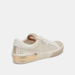 ZINA SNEAKERS BONE GOLD WOVEN(Zina Sneakers Bone Gold Woven) -Dolce Vita Shop DOLCEVITA SNEAKERS ZINA BONE GOLDWOVEN 03