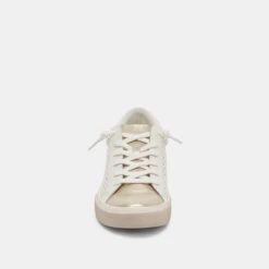 ZINA SNEAKERS BONE GOLD WOVEN(Zina Sneakers Bone Gold Woven) -Dolce Vita Shop DOLCEVITA SNEAKERS ZINA BONE GOLDWOVEN 04