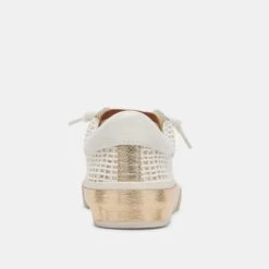 ZINA SNEAKERS BONE GOLD WOVEN(Zina Sneakers Bone Gold Woven) -Dolce Vita Shop DOLCEVITA SNEAKERS ZINA BONE GOLDWOVEN 05