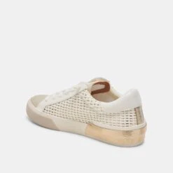 ZINA SNEAKERS BONE GOLD WOVEN(Zina Sneakers Bone Gold Woven) -Dolce Vita Shop DOLCEVITA SNEAKERS ZINA BONE GOLDWOVEN 08