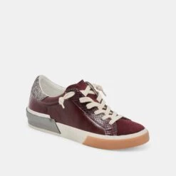 ZINA SNEAKERS BURGUNDY CRINKLE PATENT(Zina Sneakers Burgundy Crinkle Patent) -Dolce Vita Shop DOLCEVITA SNEAKERS ZINA BURGUNDYCRINKLEPATENT 01