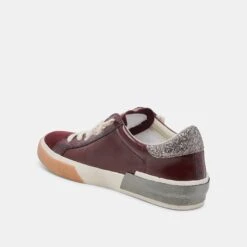 ZINA SNEAKERS BURGUNDY CRINKLE PATENT(Zina Sneakers Burgundy Crinkle Patent) -Dolce Vita Shop DOLCEVITA SNEAKERS ZINA BURGUNDYCRINKLEPATENT 08
