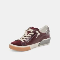 ZINA SNEAKERS BURGUNDY CRINKLE PATENT(Zina Sneakers Burgundy Crinkle Patent) -Dolce Vita Shop DOLCEVITA SNEAKERS ZINA BURGUNDYCRINKLEPATENT 09