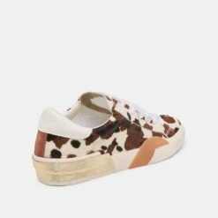 ZINA SNEAKERS COCOA TAURUS CALF HAIR(Zina Sneakers Cocoa Taurus Calf Hair) -Dolce Vita Shop DOLCEVITA SNEAKERS ZINA COCOATAURUSCALFHAIR 03