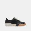 Dolce Vita ZINA SNEAKERS ONYX EMBOSSED LEATHER(Zina Sneakers Onyx Embossed Leather)