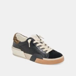 ZINA PLUSH SNEAKERS BLACK MULTI WOVEN(Zina Plush Sneakers Black Multi Woven) -Dolce Vita Shop DOLCEVITA SNEAKERS ZINA PLUSH BLACK MULTI WOVEN 01