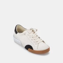 ZINA SNEAKERS WHITE BLACK LEATHER(Zina Sneakers White Black Leather) -Dolce Vita Shop DOLCEVITA SNEAKERS ZINA WHITE BLACK