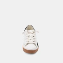 ZINA SNEAKERS WHITE BLACK LEATHER(Zina Sneakers White Black Leather) -Dolce Vita Shop DOLCEVITA SNEAKERS ZINA WHITE BLACK FRONT