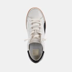 ZINA WIDE SNEAKERS WHITE BLACK LEATHER(Zina Wide Sneakers White Black Leather) -Dolce Vita Shop DOLCEVITA SNEAKERS ZINA WHITE BLACK TOP cad76100 e87c 4d4a a710 b8a75fb83bf1