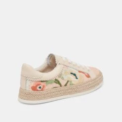 AZALIA SNEAKERS PINK FLORAL RAFFIA(Azalia Sneakers Pink Floral Raffia) -Dolce Vita Shop DOLCEVITA SNEAKER AZALIA PINKFLORALRAFFIA 03