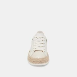 AZALIA SNEAKERS WHITE FLORAL RAFFIA(Azalia Sneakers White Floral Raffia) -Dolce Vita Shop DOLCEVITA SNEAKER AZALIA WHITEFLORALRAFFIA 04
