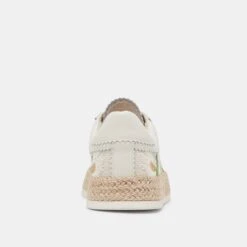 AZALIA SNEAKERS WHITE FLORAL RAFFIA(Azalia Sneakers White Floral Raffia) -Dolce Vita Shop DOLCEVITA SNEAKER AZALIA WHITEFLORALRAFFIA 05