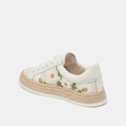 AZALIA SNEAKERS WHITE FLORAL RAFFIA(Azalia Sneakers White Floral Raffia) -Dolce Vita Shop DOLCEVITA SNEAKER AZALIA WHITEFLORALRAFFIA 09