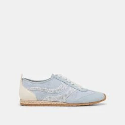 DREAM BEAD SNEAKERS BLUE MULTI BURLAP(Dream Bead Sneakers Blue Multi Burlap)