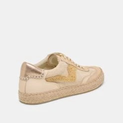 NOTICE ESPADRILLE BEAD SNEAKERS GOLD MULTI BURLAP(Notice Espadrille Bead Sneakers Gold Multi Burlap) -Dolce Vita Shop DOLCEVITA SNEAKER NOTICEESPADRILLEBEAD GOLDMULTIBURLAP 03