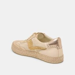 NOTICE ESPADRILLE BEAD SNEAKERS GOLD MULTI BURLAP(Notice Espadrille Bead Sneakers Gold Multi Burlap) -Dolce Vita Shop DOLCEVITA SNEAKER NOTICEESPADRILLEBEAD GOLDMULTIBURLAP 09