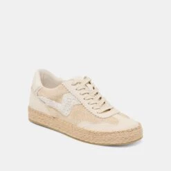 NOTICE ESPADRILLE BEAD SNEAKERS NATURAL MULTI BURLAP(Notice Espadrille Bead Sneakers Natural Multi Burlap) -Dolce Vita Shop DOLCEVITA SNEAKER NOTICEESPADRILLEBEAD NATURALMULTIBURLAP 01