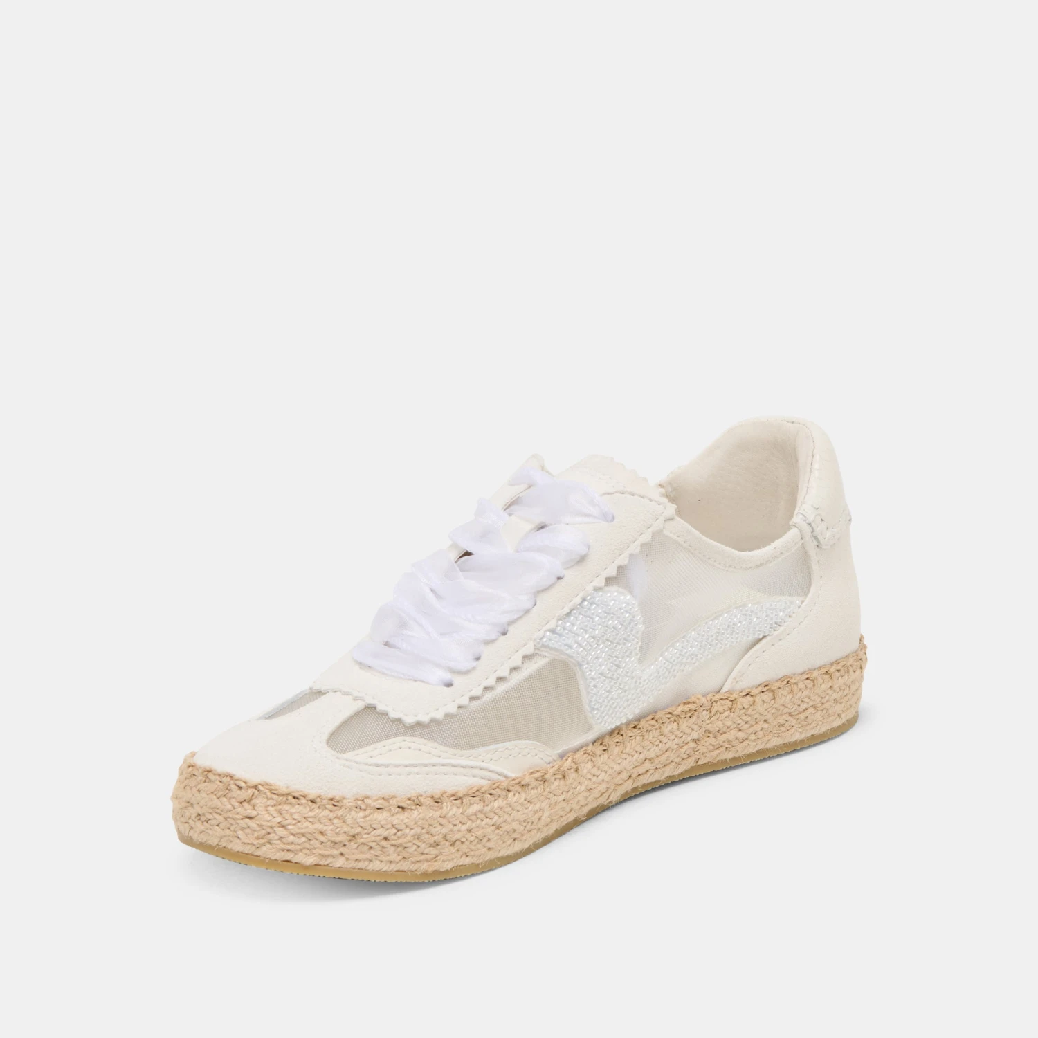 NOTICE ESPADRILLE BEAD SNEAKERS WHITE MESH(Notice Espadrille Bead Sneakers White Mesh) 5 NOTICE ESPADRILLE BEAD SNEAKERS WHITE MESH(Notice Espadrille Bead Sneakers White Mesh) - Image 5
