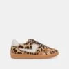 NOTICE STITCH WIDE SNEAKERS DK LEOPARD CALF HAIR(Notice Stitch Wide Sneakers Dk Leopard Calf Hair)