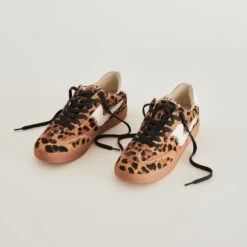 NOTICE STITCH SNEAKERS DK LEOPARD CALF HAIR(Notice Stitch Sneakers Dk Leopard Calf Hair)