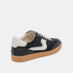 NOTICE STITCH SNEAKERS ONYX CALF HAIR(Notice Stitch Sneakers Onyx Calf Hair) -Dolce Vita Shop DOLCEVITA SNEAKER NOTICESTITCH ONYXCALFHAIR 03