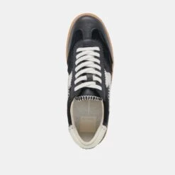 NOTICE STITCH SNEAKERS ONYX CALF HAIR(Notice Stitch Sneakers Onyx Calf Hair) -Dolce Vita Shop DOLCEVITA SNEAKER NOTICESTITCH ONYXCALFHAIR 06