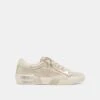 ZINA SNEAKERS CHAMPAGNE EMBOSSED LEATHER(Zina Sneakers Champagne Embossed Leather)