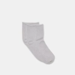 SHIMMER SHORTIE SOCKS SILVER(Shimmer Shortie Socks Silver)