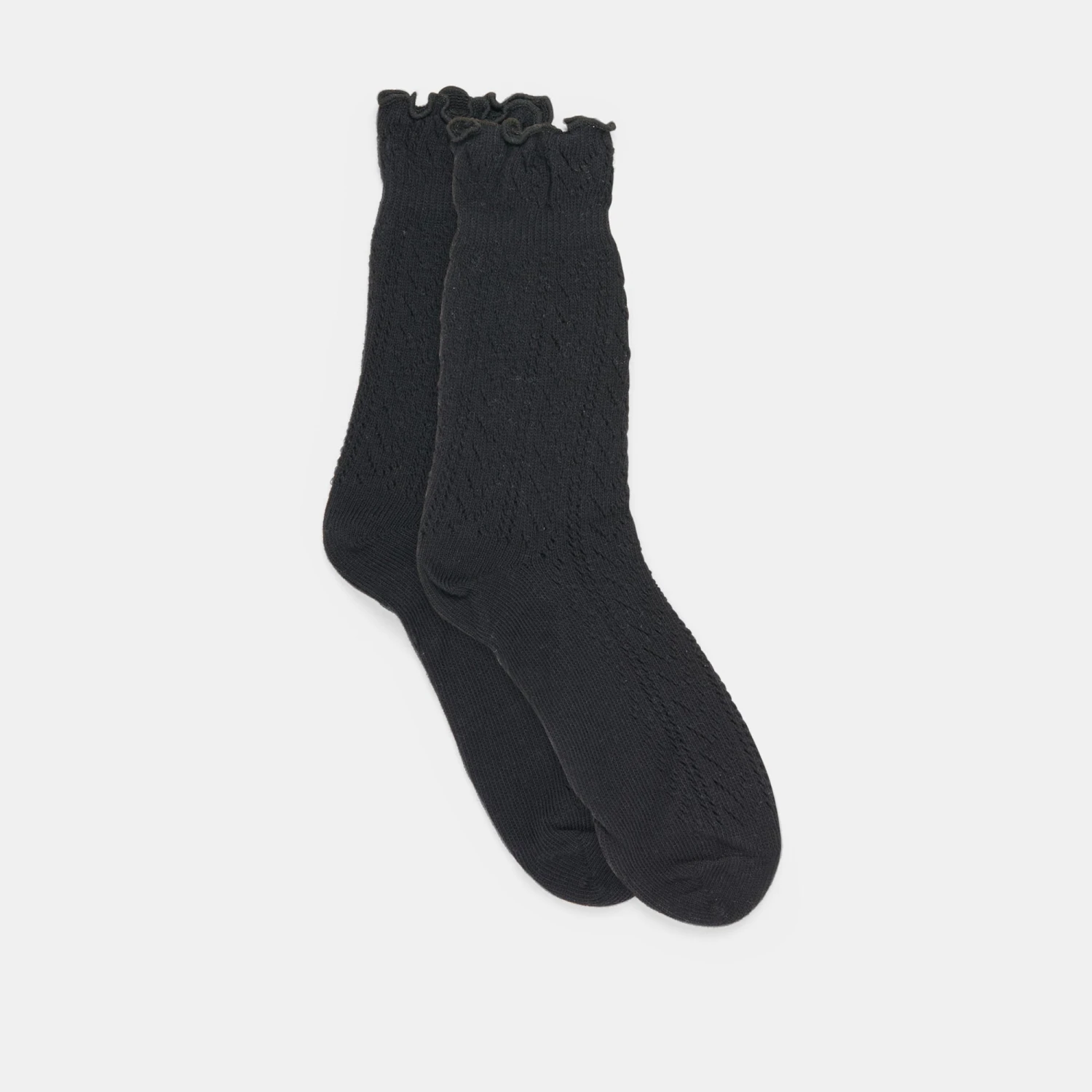 POINTELLE SOCKS BLACK(Pointelle Socks Black) 1 POINTELLE SOCKS BLACK(Pointelle Socks Black)