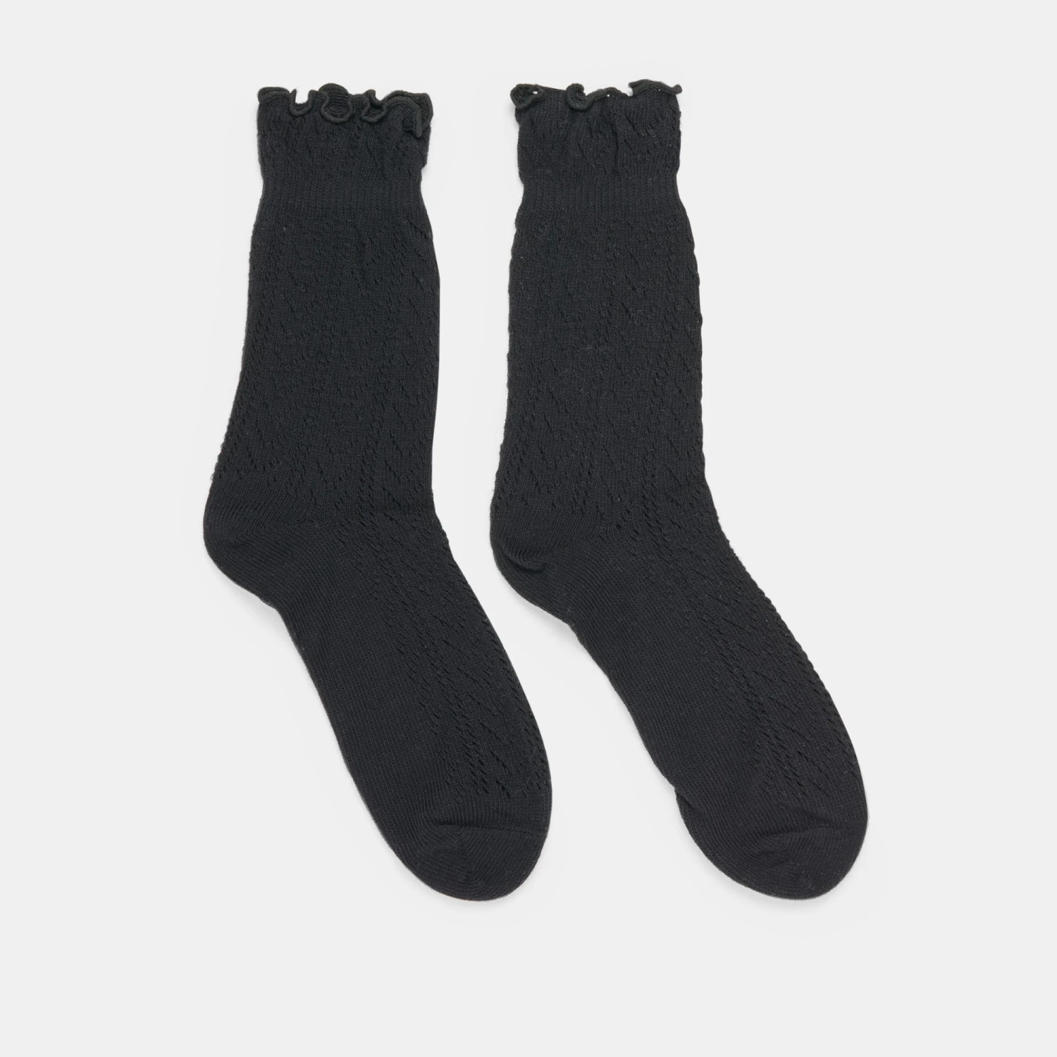 POINTELLE SOCKS BLACK(Pointelle Socks Black) 3 POINTELLE SOCKS BLACK(Pointelle Socks Black) - Image 3