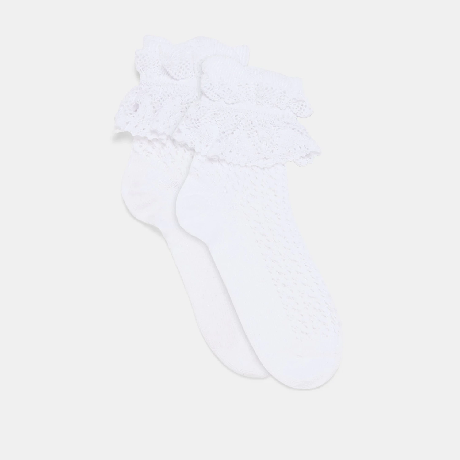 WHIMSY LACE ANKLET SOCKS WHITE(Whimsy Lace Anklet Socks White) 1 WHIMSY LACE ANKLET SOCKS WHITE(Whimsy Lace Anklet Socks White)