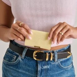 MINI-ME WALLET BUTTER YELLOW CROCO STELLA(Mini Me Wallet Butter Yellow Croco Stella) -Dolce Vita Shop DOLCEVITA WALLETS MINI ME BUTTERYELLOW 02