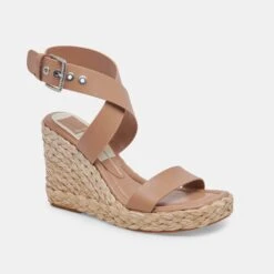 ALDONA WEDGES CAFE LEATHER - Re:vita(Aldona Wedges Cafe Leather Resale) -Dolce Vita Shop DOLCEVITA WEDGES ALDONA CAFELEATHER 01