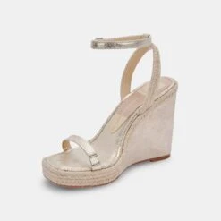 AURORA HEELS LIGHT GOLD METALLIC STELLA - Re:vita(Aurora Heels Light Gold Metallic Stella Tcifyf0rc_ Resale) -Dolce Vita Shop DOLCEVITA WEDGES AURORA LIGHTGOLDMETALICSTELLASUEDE 08
