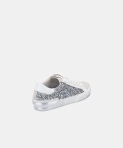 ZINA SNEAKERS SILVER GLITTER(Zina Sneakers Silver Glitter) -Dolce Vita Shop DOLCEVITA SNEAKERS ZINA SILVER GLITTER BACK