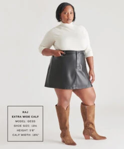 RAJ EXTRA WIDE CALF BOOTS BROWN SUEDE(Raj Extra Wide Calf Boots Brown Suede) -Dolce Vita Shop GESS RAJ XWC 2